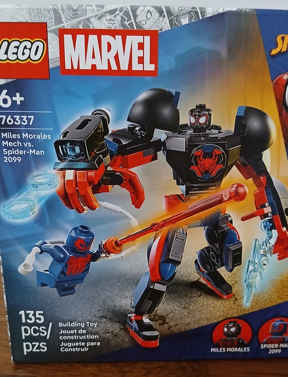 Lego Marvel Miles Morales Mech VS Spider-Man NWT Ages 6+ 135 PCS